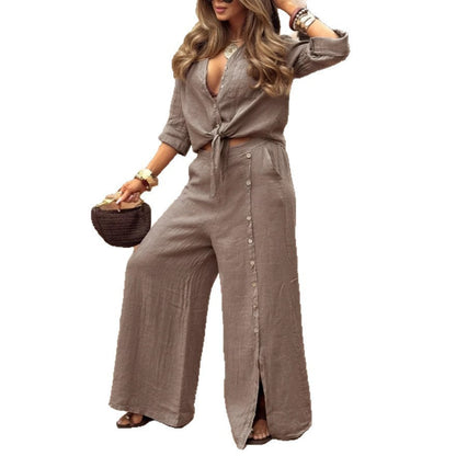 Tenue Femme Deux Pièces – Design Irrégulier