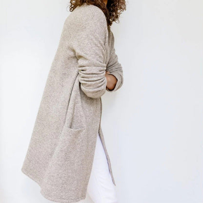 KNITÉA — Cardigan Long en Maille Élégant