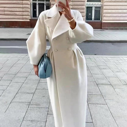 Manteau long classique d'hiver