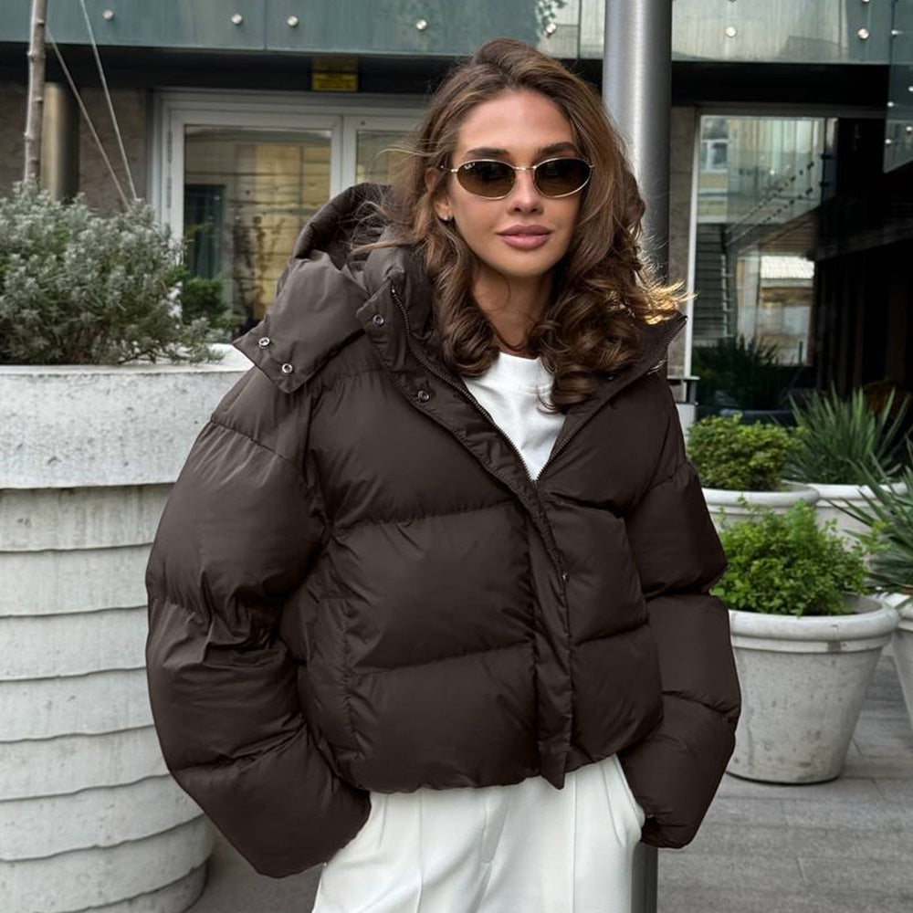Veste ample en coton rembourré