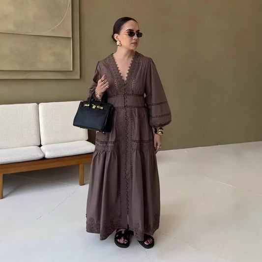 VELORIA — Robe Élégante Style Européen