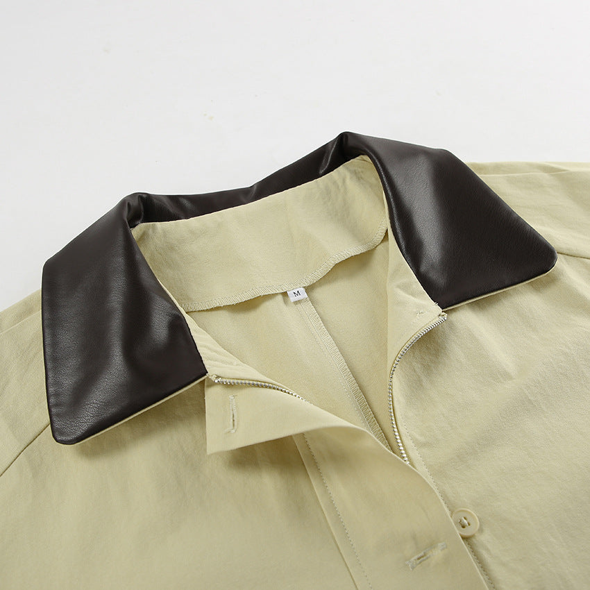 Veste décontractée ample en pur coton