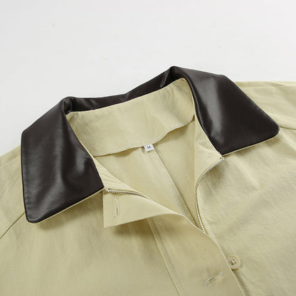 Veste décontractée ample en pur coton