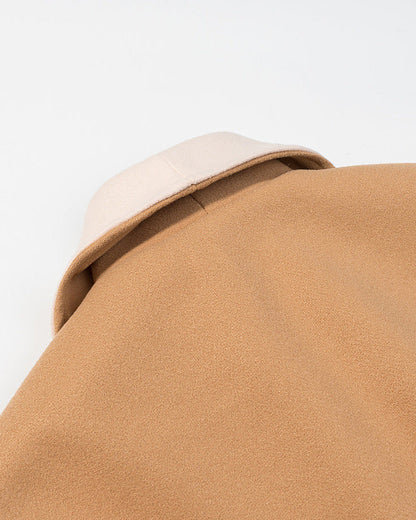 Manteau en laine à ceinture décontractée