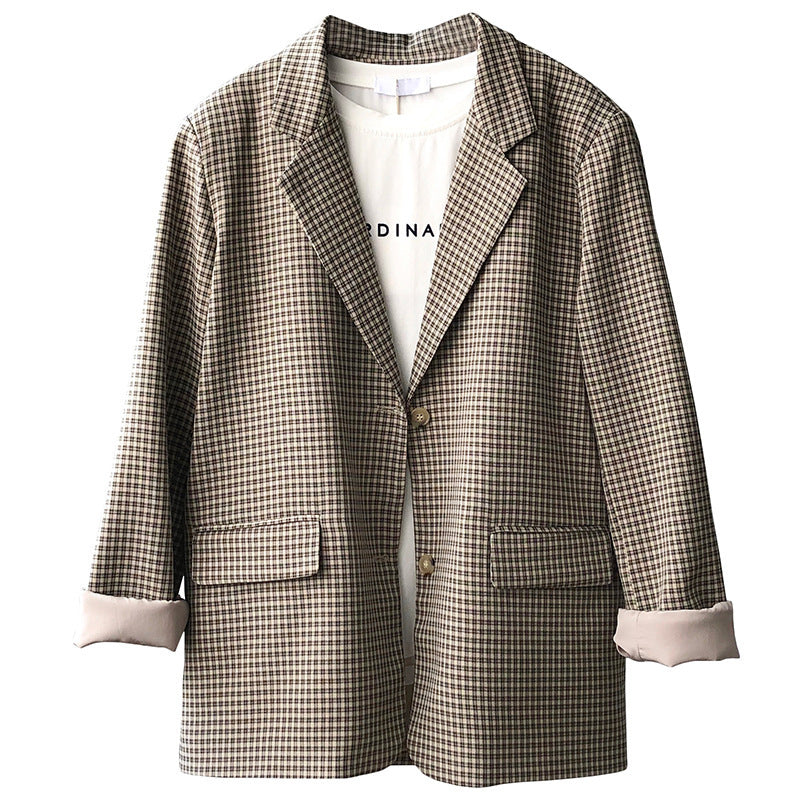 MARIVEL — Blazer à Carreaux pour Femme