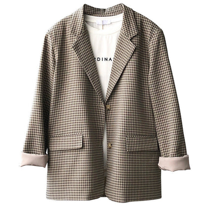 MARIVEL — Blazer à Carreaux pour Femme