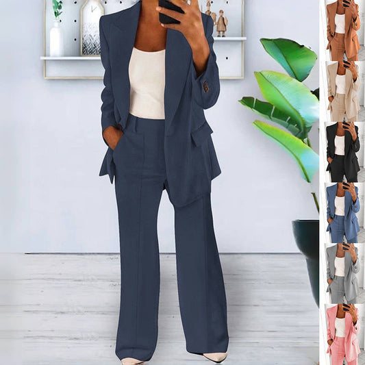 Look Femme Élégant – Blazer & Pantalon Ajusté