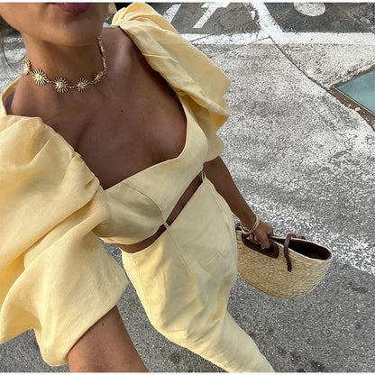 YSALINE — Robe Midi Élégante