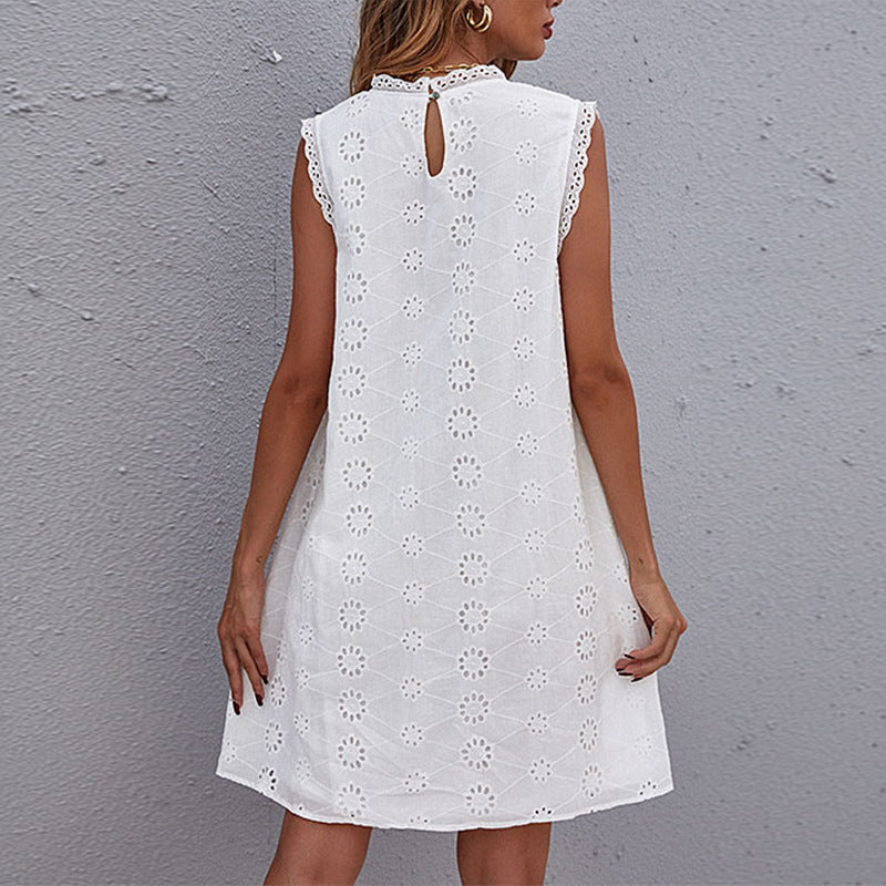 Robe Mi-Longue Dentelle Bohème – Coupe Légère