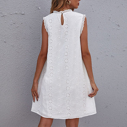 Robe Mi-Longue Dentelle Bohème – Coupe Légère