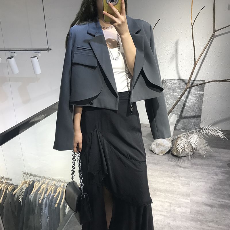 Blazer Élégant Style Européen