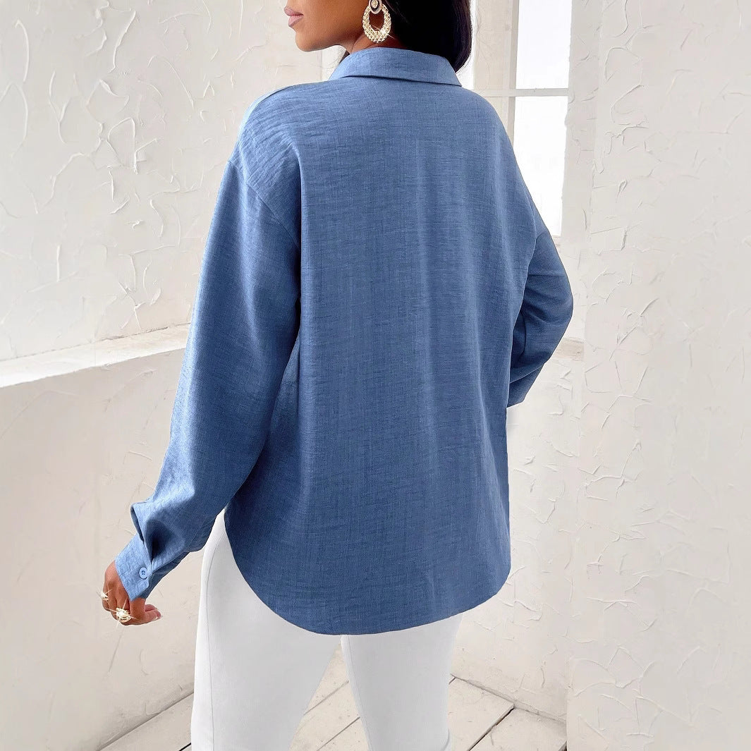 Blouse Femme Manches Longues – Style Élégant