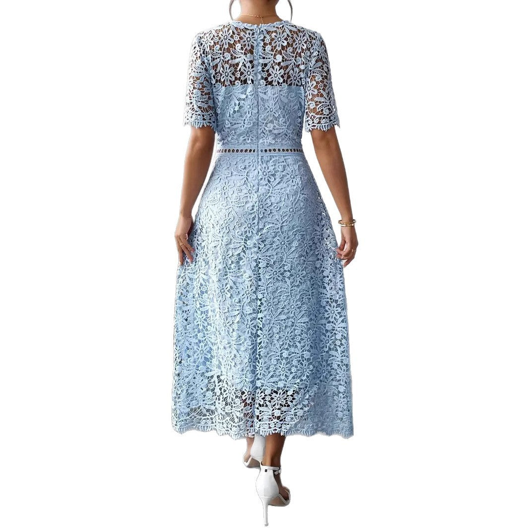 Robe Chic Femme – Bleu Profond & Élégance