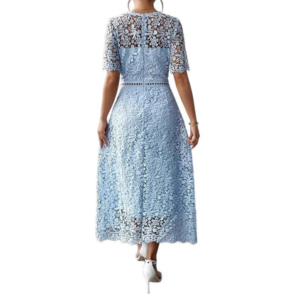Robe Chic Femme – Bleu Profond & Élégance