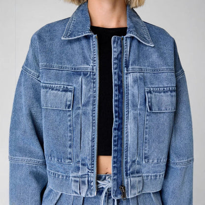 Zelia – Ensemble Denim Veste & Short