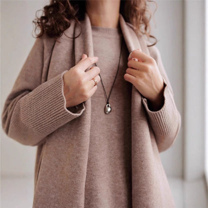 Ensemble pull tricoté et pantalon large