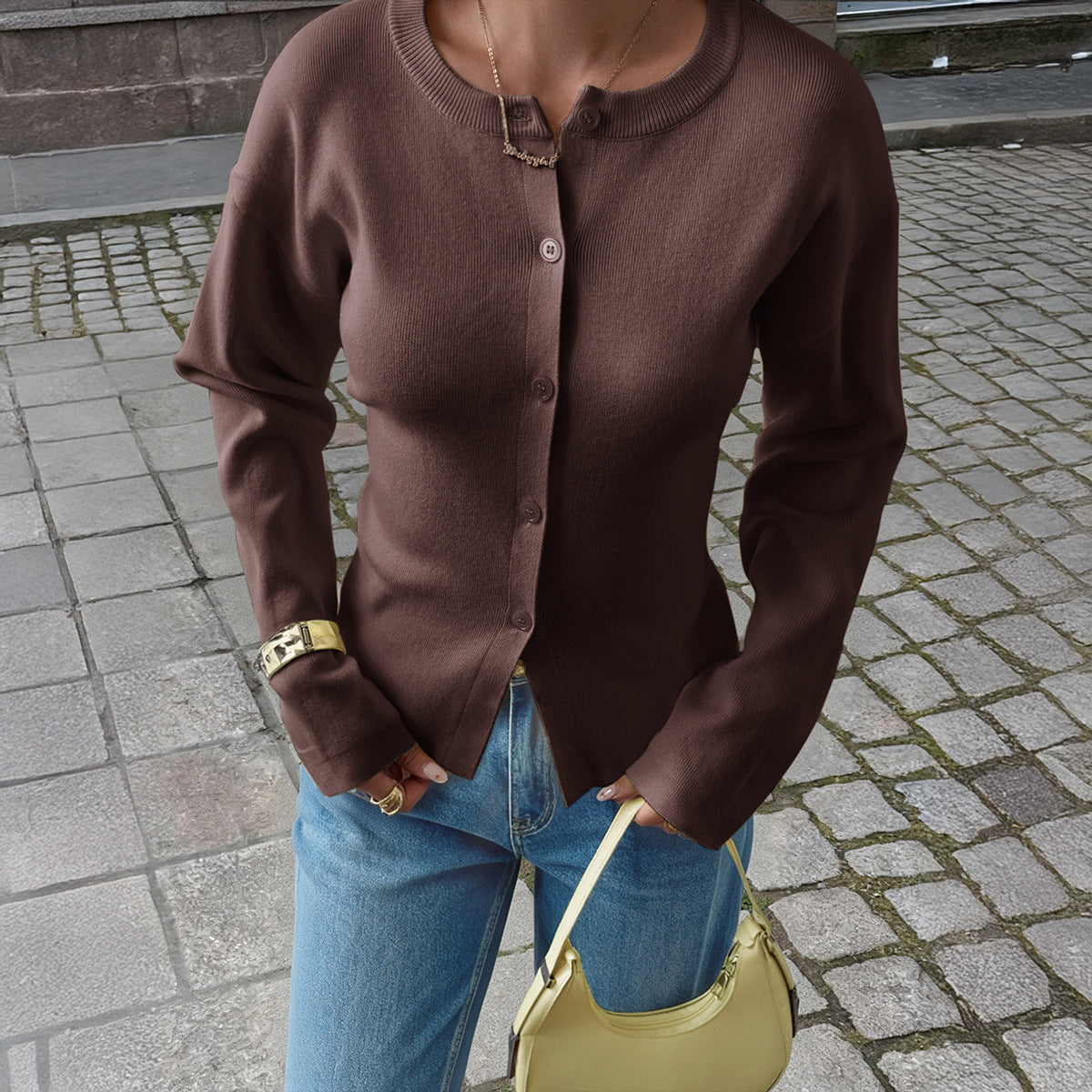 Alveria –Cardigan Rétro Élégant