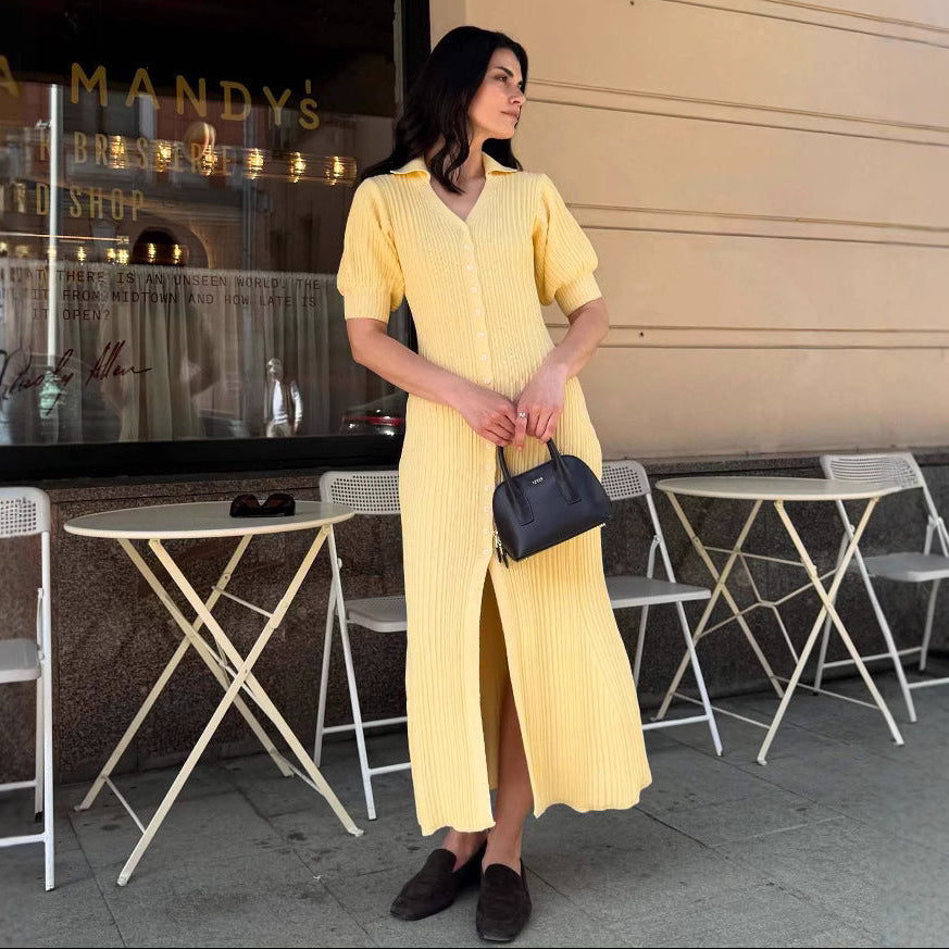 SOLÉANA — Robe Longue Maille Élégante
