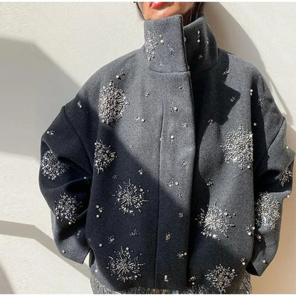 Manteau Pailleté Chic