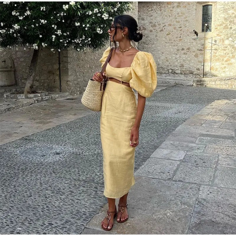 YSALINE — Robe Midi Élégante