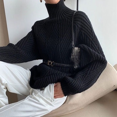 Pull Col Montant Oversize