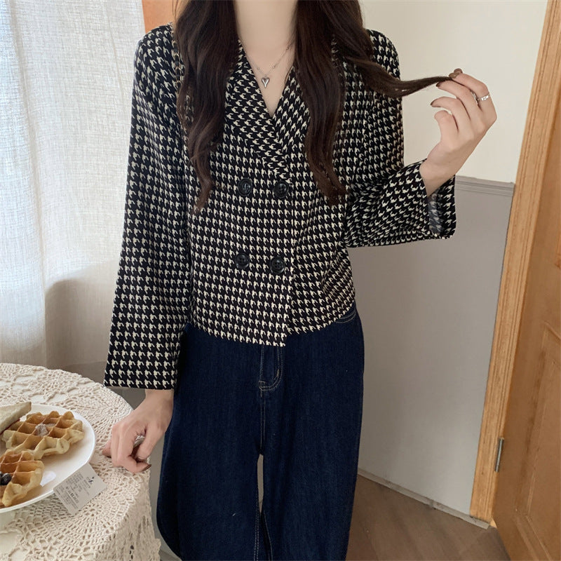 VALENZA— Veste  à Carreaux Coupe Loose