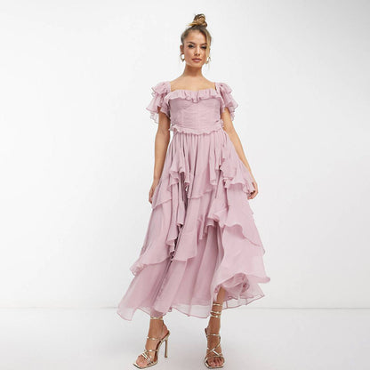 Robe Chic Femme – Plissée et Élégante