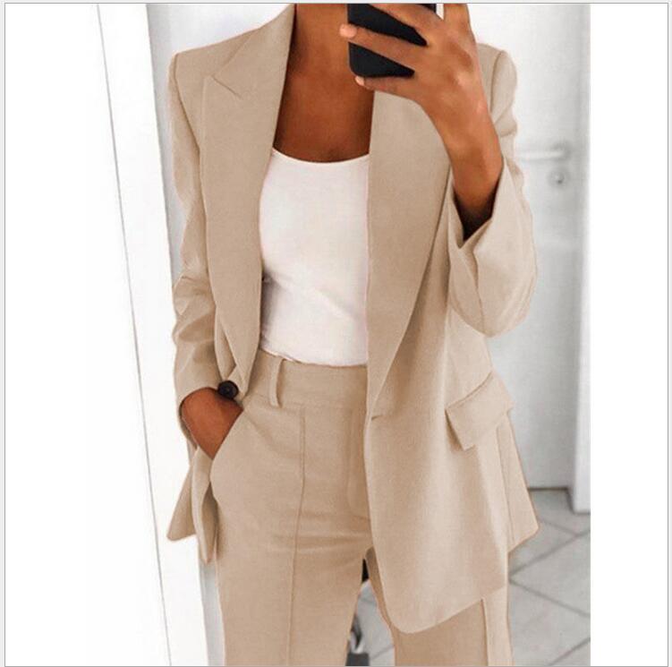 Look Femme Élégant – Blazer & Pantalon Ajusté