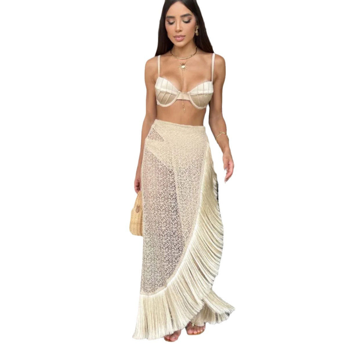 Jupe & Tanga Assorti  Look Plage Élégant