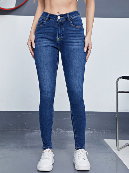 Lerya – Jean Skinny à Motifs Subtils