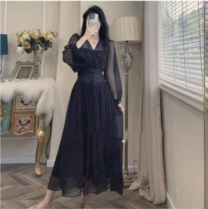 SENORA — Robe Élégante en Couleurs Unies