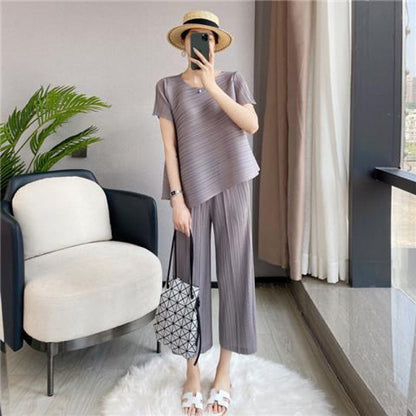 Set Élégant Femme – Haut & Pantalon Fluide