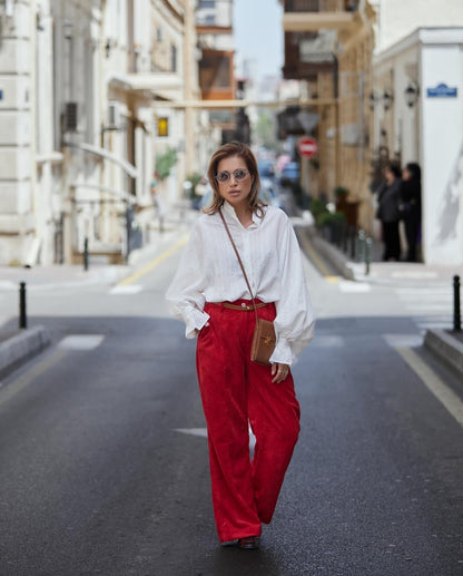 AMÉLIA — Chemise Chic à Manches Bouffantes