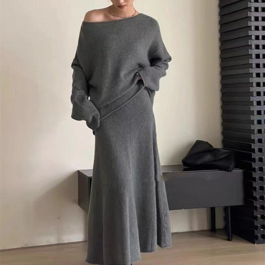 Costume deux pièces en tricot ample